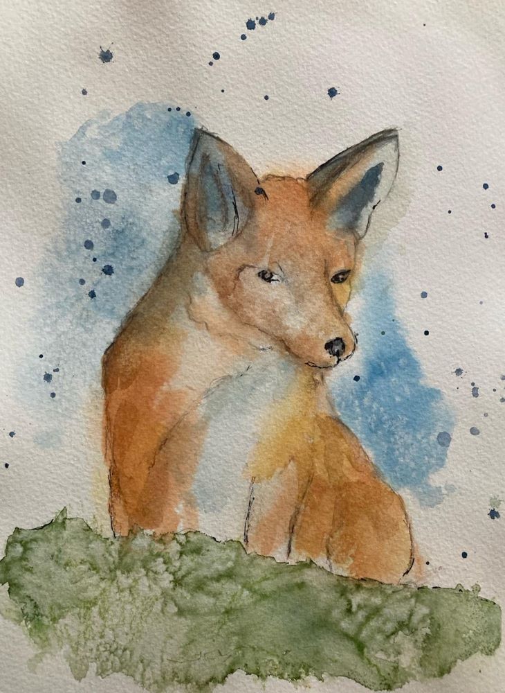 Painting of fox