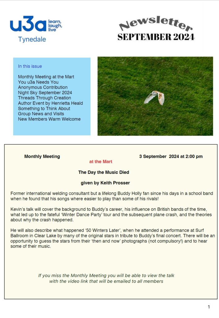 September 2024 Newsletter